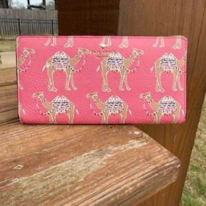 NWOT Spade New York
"Spice Things Up" Camel March Stacy Continental Wallet